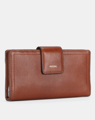Photo of Fossil Logan Leather Bifold Wallet Brown