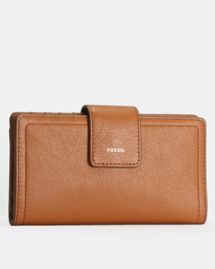 Photo of Fossil Logan Leather Bifold Wallet Tan
