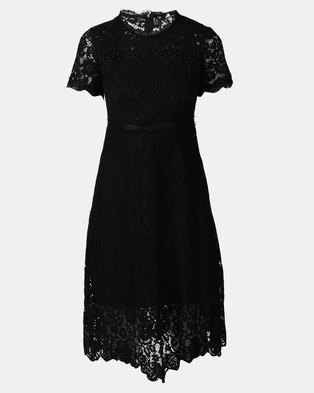 Photo of Fred Tsuya Lace Beaded Dress Black