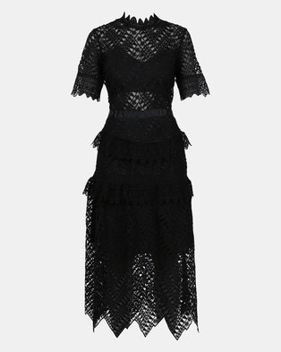 Photo of Fred Tsuya Black Stacey Lace Dress