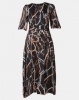 Utopia Chain Print Shirt Dress Black Photo