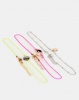 New Look Silver Chain Neon Shell Chokers Multi-coloured Photo