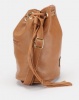 Blackcherry Bag Drawsting Bucket Crossbody Bag Tan Photo