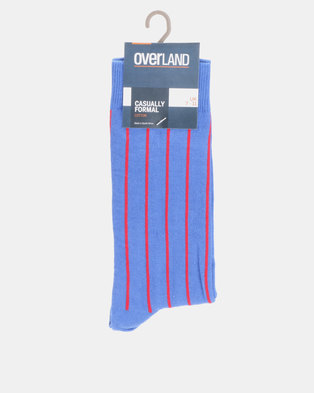 Photo of Overland Formal Mens Verti Stripe Blue