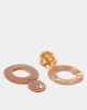 Lily Rose Lily & Rose Resin Open Drop Earrings Gold Photo