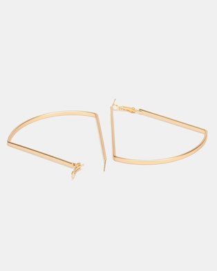Photo of Lily Rose Lily & Rose Triangle Hoop Earrings Gold