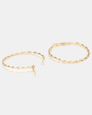 Photo of Lily Rose Lily & Rose Chain Link Hoop Earrings Gold