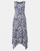 Revenge Handkerchief Maxi Dress Blue Photo