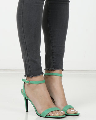 Photo of Legit Banded Mule Thin Cross Back Ankle-strap Green