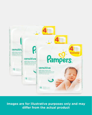 Photo of Pampers Baby Wipes Sensitive 4'S 56 Bulk Pack by
