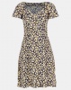Brave Soul Midi Dress with Short Sleeves Multi Photo