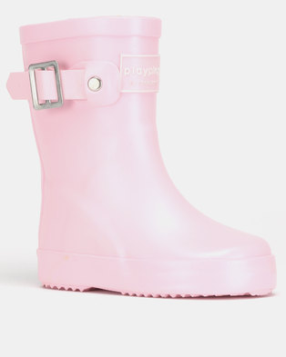 Photo of Shooshoos Wiley Wellington Boots Pink