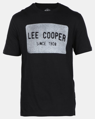 Photo of Lee Cooper M Josh Mens Logo T-shirt Black