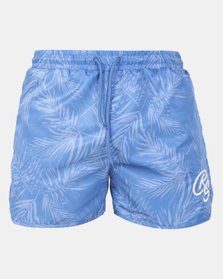 Photo of Crosshatch Salsola Floral Swimshorts Blue
