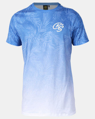 Photo of Crosshatch Blue Salicornia Floral Print T-shirt