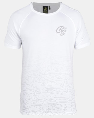 Photo of Crosshatch Linecamo Printed T-shirt White
