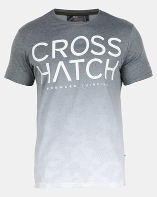 Photo of Crosshatch Green Slenford Ombre Camo T-shirt