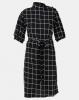 Utopia Check Dress With Self Tie Black/White Photo