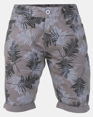 Photo of Smith & Jones Black Morford Floral Printed Twill Short