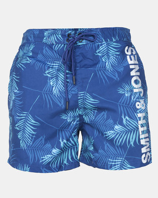 Photo of Smith & Jones Sodalite Blue Camarda Floral Swim short