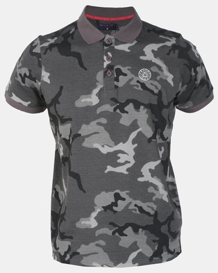 Photo of Smith & Jones Asphalt Camo Print Golfer Grey