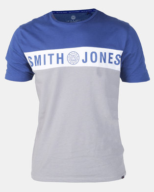 Photo of Smith & Jones Sodalite Blue Blocked T-shirt