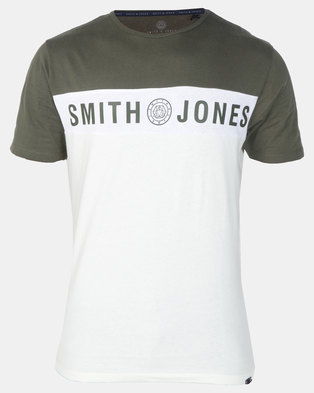 Photo of Smith & Jones Forest Grey Night Blocked T-shirt