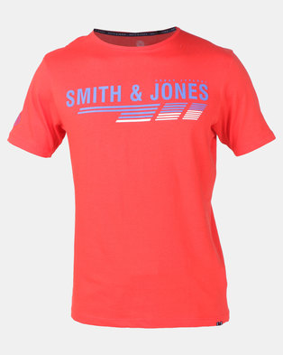 Photo of Smith & Jones Poppy Axten Logo T-shirt Red