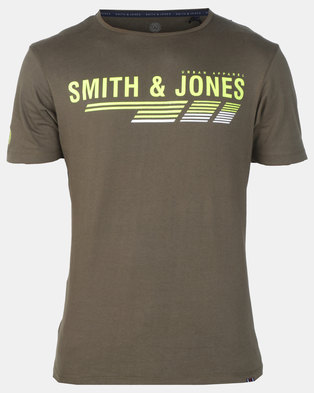 Photo of Smith & Jones Forest Green Night Axten Logo T-shirt