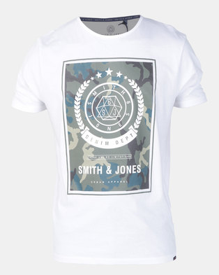 Photo of Smith & Jones Henton Graphic Print T-shirt White