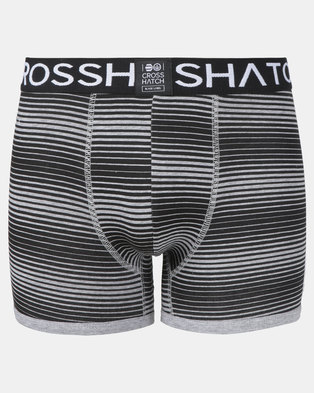 Photo of Crosshatch 3 Pack Formbee Printed Bodyshorts Grey
