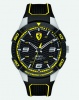 Ferrari Apex Yellow Silicone Strap Watch Black Photo