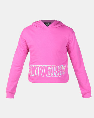 Photo of Converse Cropped DK Active Hoodie Fuchsia
