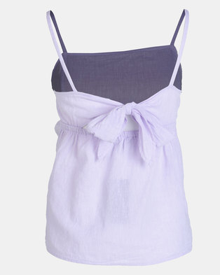 Photo of New Look Maternity Lilac Linen Blend Tie Back Cami