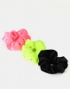 New Look 3 Pack Neon Velvet Scrunchies Multicoloured Photo