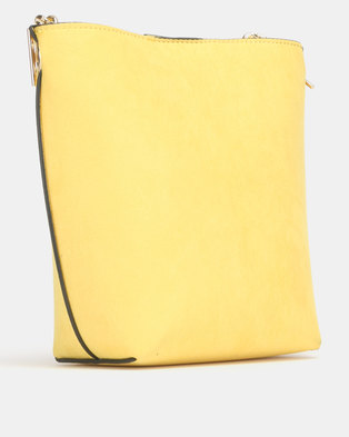 Photo of New Look Suedette Resin Chain Bucket Bag Yellow