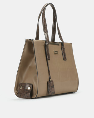 Photo of Miss Black Sydney Structured Taupe Bag