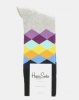 Happy Socks Grey Faded Diamond Socks Photo