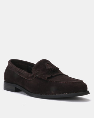 Photo of PC Suede Moccasin Suede Formal Slip Ons Choc