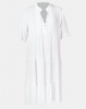 Royal T Long Oversized Ruffle Shirt Dress White Photo