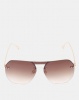 You I You & I Gold Luxe Metal Shield Sunglasses Photo