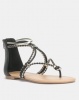 Call it Spring JELLES Strappy Black Flat Sandals Photo