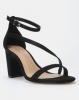 Call it Spring AZARIA Black High Heeled Ankle Strap Sandal Photo