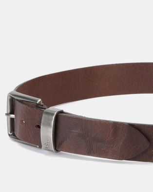 Photo of Polo Belts Roland 40mm Crushed Brown Leather Belt