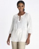 Contempo White Ghost Voile Top Photo