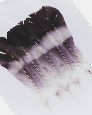 Photo of Utopia Black & Grey Feather Wall Art by