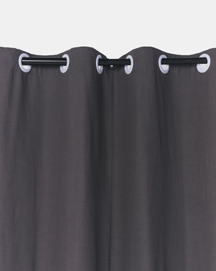 Photo of Utopia Charcoal Grey Curtain by