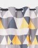 Utopia Orange Geo Curtain by Photo