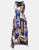 AX Paris Scarf Print Maxi Dress Blue Photo