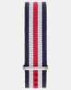 Daniel Wellington Daniel Welling DW00200051 Classic 18 Canterbury S 0806DW Nato Watch Strap Blue/Red/White Photo